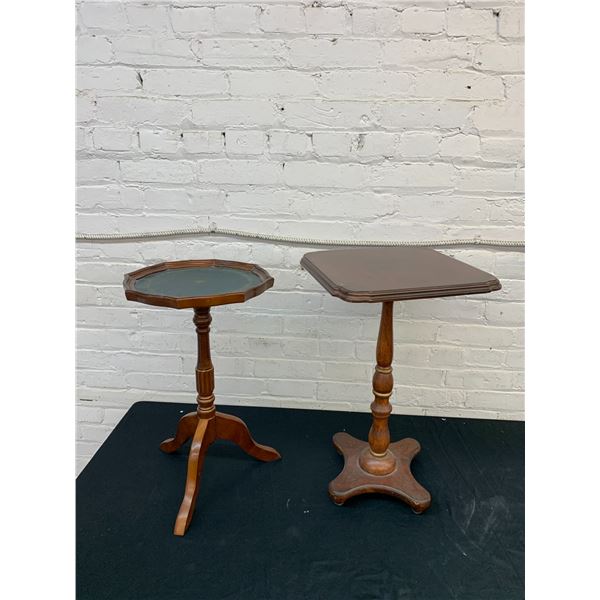 Pair of Wooden Parlour Tables / Side Tables