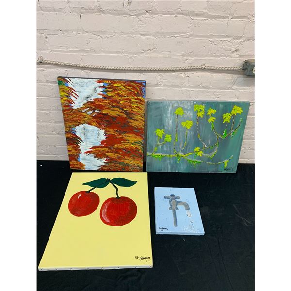 4pcs of Original Artwork, Signed Ducharme
