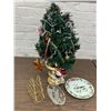 Image 1 : Small Christmas Tree, Plates, etc