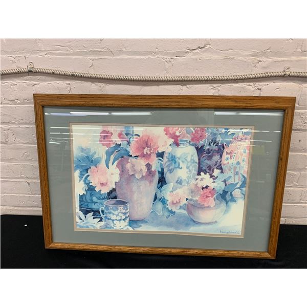 Framed Watercolour Art Print 30" x 21"