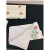 Image 5 : Vintage Hand Cross Stitched / Hand Embroidered Tablecloths