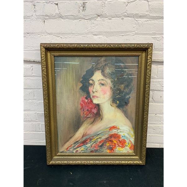 Framed Canadian Artist Painting 21" x 26" Sybil Henley Jacobson (1881–1953)