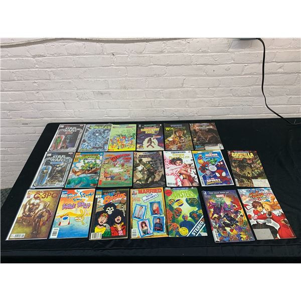 Lot of 20 Assorted Comic Books (Free Comic Book Day), Star Wars, TMNT, etc