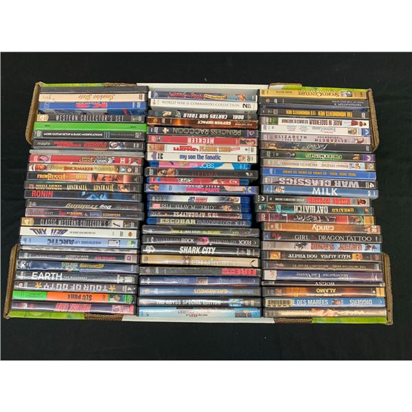 Lot of Approx 75 DVD & Blu-Ray Movies