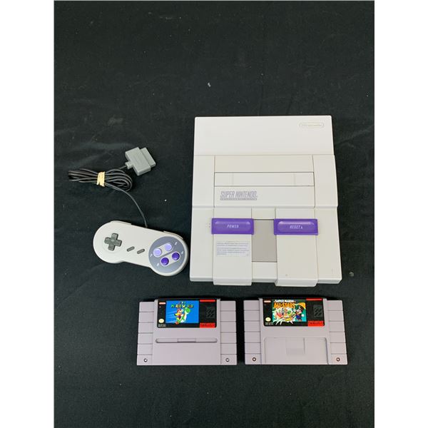 Super Nintendo Console Bundle with Controller (3rd party), Mario All Stars and Super Mario World