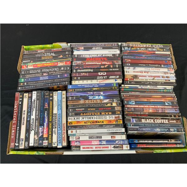 Lot of Approx 75 DVD & Blu-Ray Movies