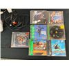Image 2 : PS1 Console with Controllers, Cables, 7 Games