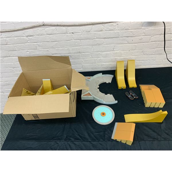 Box of Tech Deck Playset Parts