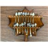 Image 1 : Wall Mount Collectible Spoon Maple Leaf Rack w Spoons