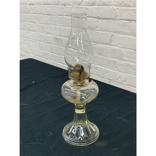 Vintage Glass Oil Lamp
