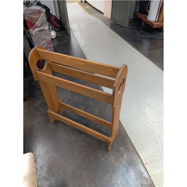 Wooden Blanket Stand