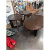 Image 3 : Modern Oval Coffee Table w/ Matching Round End Tables
