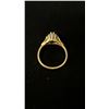 Image 3 : APPROX 14K LADIES CLUSTER RING SET WITH RUBY AND DIAMONDS (3.1G)