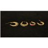 Image 1 : TWO PAIRS APPROX 14K EARRINGS (ONE SET WITH RUBIES, 4.3G)