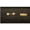Image 1 : APPROX 10K LADIES RING SET WITH CUBIC ZIRCONIA & PAIR APPROX 18K EARRINGS SET WITH CUBIC ZIRCONIA