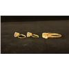 Image 2 : APPROX 10K LADIES RING SET WITH CUBIC ZIRCONIA & PAIR APPROX 18K EARRINGS SET WITH CUBIC ZIRCONIA