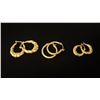 Image 2 : THREE PAIRS APPROX 10K+ EARRINGS (4.2G)