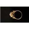 Image 3 : APPROX 14K LADIES RING SET WITH OPAL AND SAPPHIRES