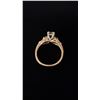 Image 3 : APPROX 14K+ LADIES ENGAGEMENT RING SET WITH DIAMONDS (.01-.12CT, 3.2G)