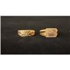 Image 1 : TWO APPROX 10K RINGS (9G)