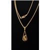 Image 2 : APPROX 10K CHAIN (28") WITH APPROX 10K NUGGET PENDANT (9.1G)