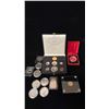 Image 1 : CANADA & UK GOLD AND SILVER COINS; 1967 CENTENNIAL SET, 1OZ SILVER BAR, & UK GOLD HALF SOVEREIGN