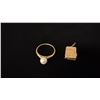 Image 2 : APPROX 10K LADIES RING SET WITH PEARL & APPROX 10K BIBLE CHARM (5.9G)