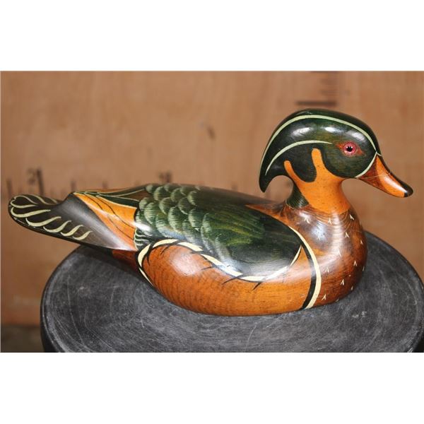 Signed "SS Huntsman" "84" Big Sky Carvers Hand-carved DUCK DECOY