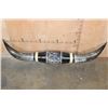 Image 2 : Massive Mounted WATUSI LONGHORN Cross Horns wrapped with Salt and Pepper Cowhide and Leather