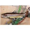 Image 5 : 3 Reproduction BROWN TROUT on a Decorative Wall Hanging Base