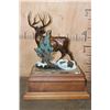 Image 6 : XXL MULE DEER Bronze Sculpture Numbered #1 of 5 by Dennis Jones on a Marble and Wood Base