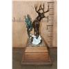 Image 7 : XXL MULE DEER Bronze Sculpture Numbered #1 of 5 by Dennis Jones on a Marble and Wood Base