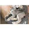 Image 8 : 2 Life-sized LYNX on a Rock Wall Hanging Base