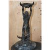 Image 6 : "Calling The Buffalo" BRONZE Sculpture after Frederic Remington on a Marble Base
