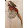 Image 2 : Flying COPPER PHEASANT on a Driftwood Wall Hanging Base