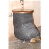 Image 3 : AFRICAN ELEPHANT Foot Stool or End Table with a Wood Top
