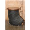 Image 4 : AFRICAN ELEPHANT Foot Stool or End Table with a Wood Top