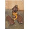 Image 11 : Hand-carved Black Forest EAGLE Sculpture with Removable Wings