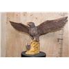 Image 2 : Hand-carved Black Forest EAGLE Sculpture with Removable Wings