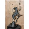 Image 1 : Original Bronze Sculpture "Out on a Limb" Signed by John Lewton and Numbered #3/25