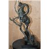 Image 4 : Original Bronze Sculpture "Out on a Limb" Signed by John Lewton and Numbered #3/25
