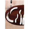 Image 3 : Set of (12) Ivory HIPPOPOTAMUS Tusks Displayed on a Wood Plaque