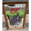 Image 1 : Miller High Life "BLACK BEAR" Mirrored Advertisement from the Wildlife Series