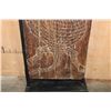 Image 10 : XXL Antique African Dogon Granary DOOR on a Custom Metal Stand