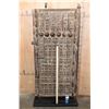 Image 2 : XXL Antique African Dogon Granary DOOR on a Custom Metal Stand