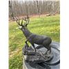 Image 3 : "Scenic Overlook" Whitetail Deer SCULPTURE by Mike Spindle by Fountain Creek Productions 1993