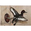 Image 1 : Flying FERRUGINOUS DUCK on a Wood Plaque