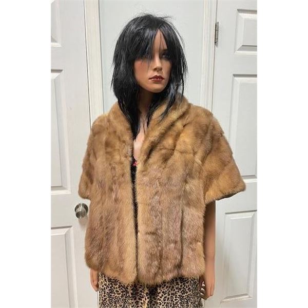 *Like New* Natural MINK Fur Wrap or Shawl