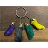 Image 2 : (30) "Good Luck" or "Lucky" RABBITS FEET Keychains or Purse Charms