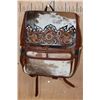 Image 1 : *Brand New* Western Cowhide and Hand-tooled Leather Backpack